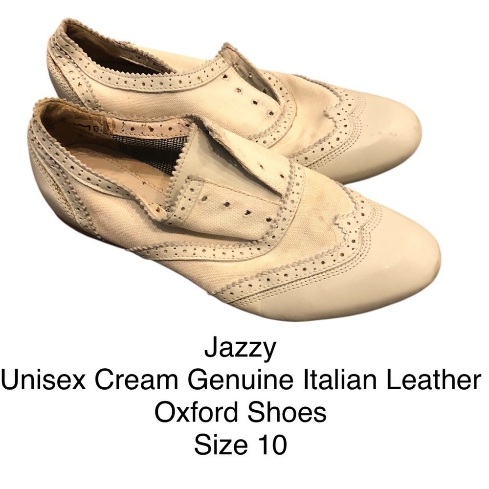 Toms Cream Leather Flats